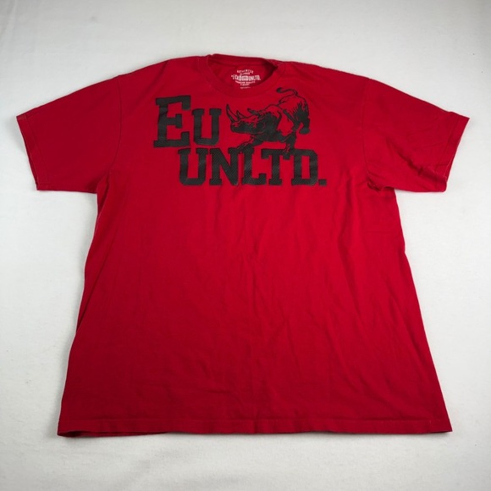 ECKO‎ UNLTD Mens Red Rhino Graphic T Shirt XL Vintage Streetwear Tee